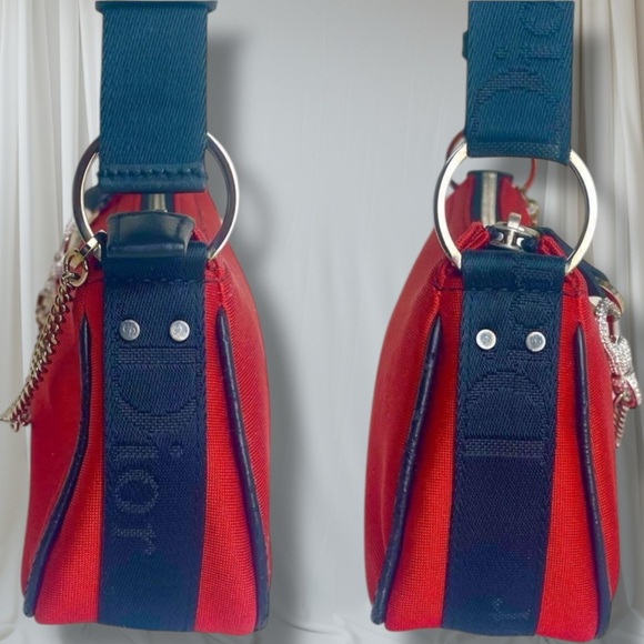 CHRISTIAN DIOR Red Silk Jersey Crystal Hardcore Bag RARE VINTAGE GALLIANO ERA - Picture 16 of 16